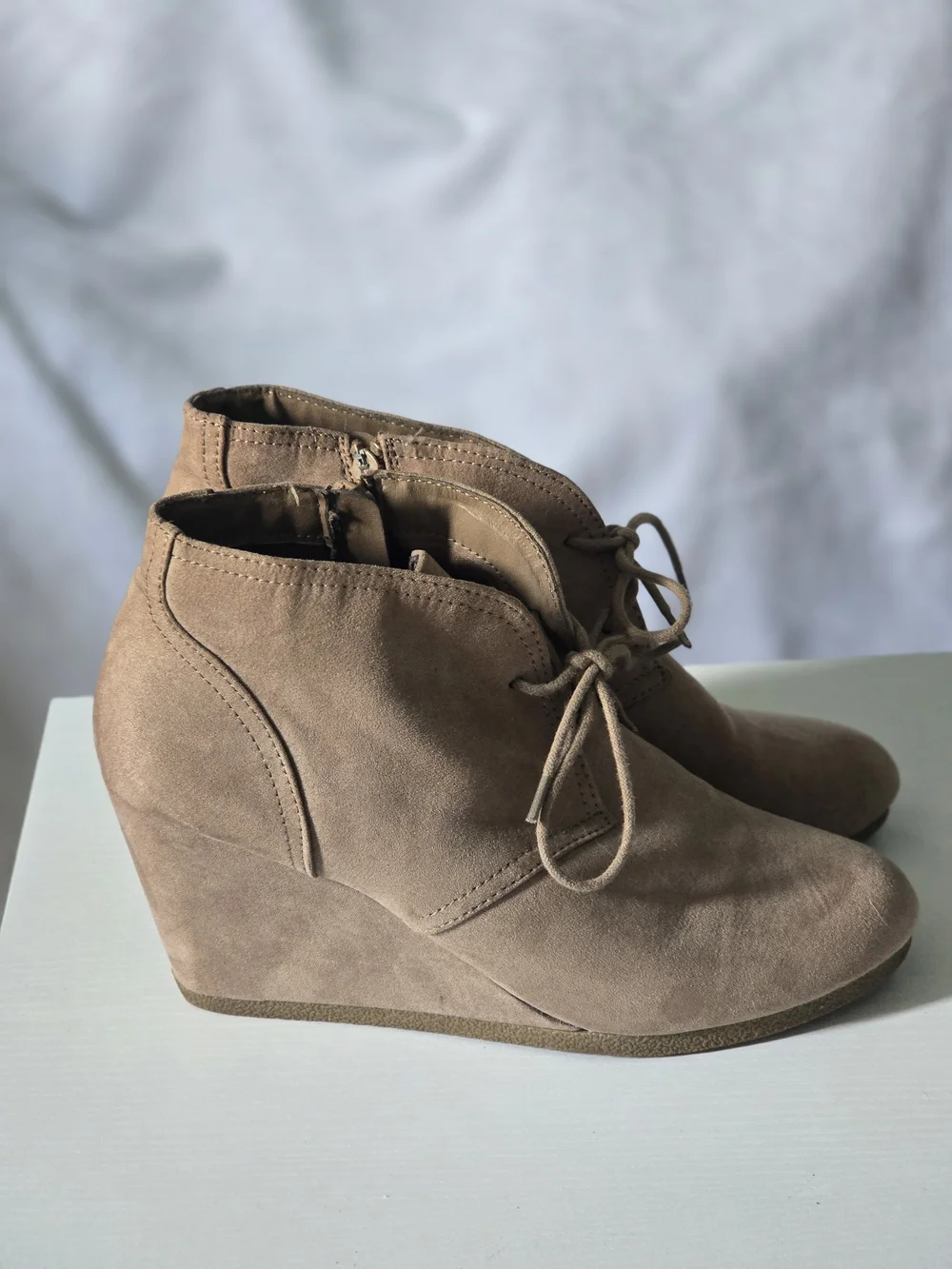 Universal Thread Wedge Ankle Boot in Taupe - Women's 9